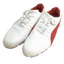 PUMA GOLF プーマゴルフ 188657 ゴルフシューズ IGNITE BOA ホワイト系 25.5 【中古】ゴルフウェア メンズ