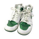 NIKE GOLF ナイキゴルフ AIR JORDAN 1 HIGH GOLF DQ0660-130 スパイクレス ゴルフシューズ グリーン系 25.5 【中古...