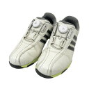 ADIDAS GOLF アディダスゴルフ F33215 traxion Boa ゴルフシューズ ホワイト系 25 【中古】ゴルフウェア メンズ