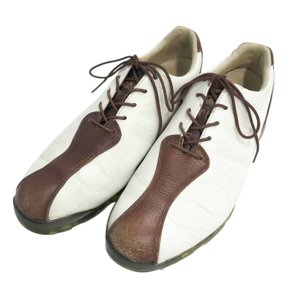 ADIDAS GOLF アディダスゴルフ Q44796 アディピュア TP ゴルフシューズ ホワイト系 25.0cm 【中古】ゴルフウェア メンズ