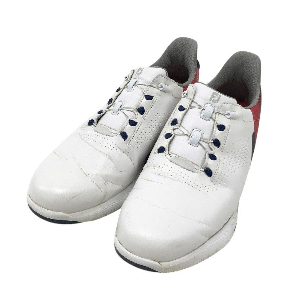FOOT JOY フットジョイ 53093J フューエル BOA ゴルフシューズ ホワイト系 25cm 【中古】ゴルフウェア メンズ