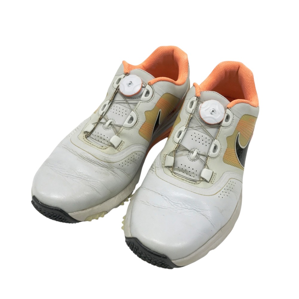 NIKE GOLF ナイキゴルフ 704699-004 ゴルフシューズ オレンジ系 25.5 【中古】ゴルフウェア メンズ