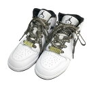 NIKE ナイキ DQ8423-132 GS Air Jordan 1 Mid スニーカー ホワイト系 24.5 【中古】レディース(4)
