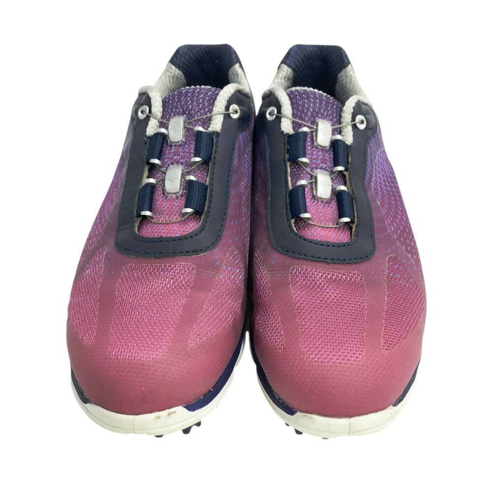 FOOT JOY フットジョイ 98004J em POWER BOA ゴルフシューズ ネイビー系 24 【中古】ゴルフウェア レディース