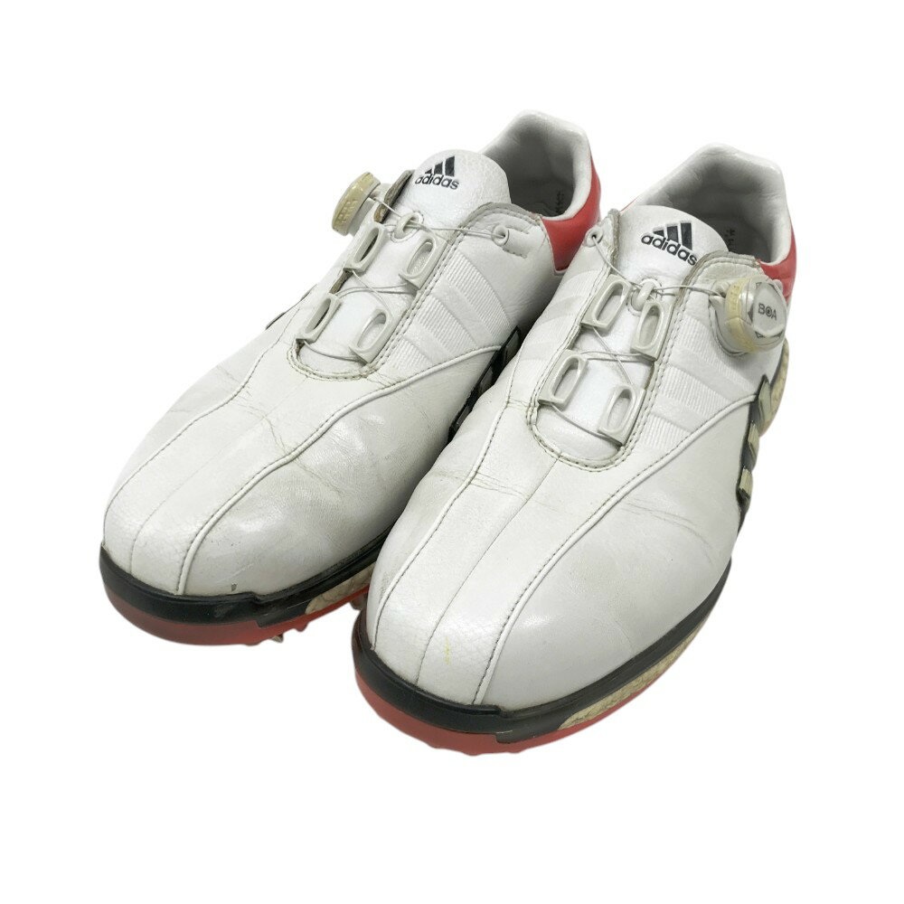 ADIDAS GOLF アディダスゴルフ F33732 ツアー360 BOA ゴルフシューズ ホワイト系 25.5 【中古】ゴルフウェア メンズ