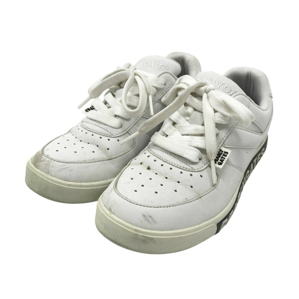 PEARLY GATES パーリーゲイツ 053-1192304 ゴルフシューズ ホワイト系 23.0cm 【中古】ゴルフウェア レ..