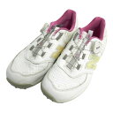 NEW BALANCE GOLF ニューバランス WGBS574H ボア スパイクレス ゴルフシューズ ホワイト系 23 【中古】ゴルフウェア レディース
