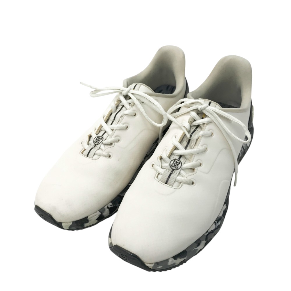 G/FORE ジーフォア G4MS21EF30 スパイクレスゴルフシューズ カモフラ柄 ホワイト系 27.5cm 【中古】ゴルフウェア メンズ