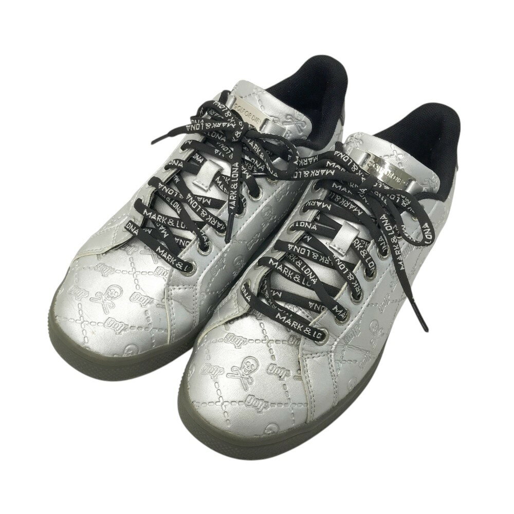 MARK&LONA マークアンドロナ ゴルフシューズ シルバー系 25 【中古】ゴルフウェア メンズ