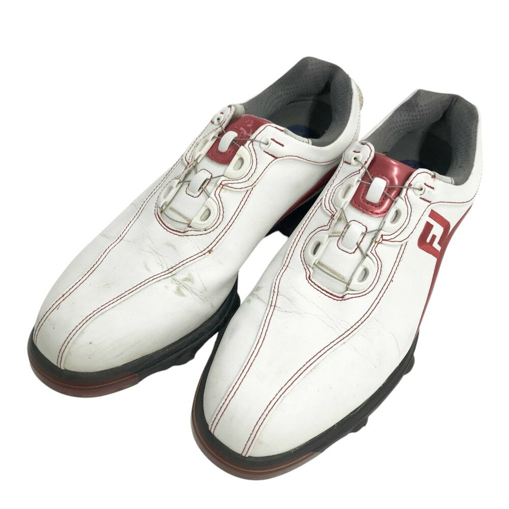 FOOT JOY フットジョイ 59820J GF3 BOA ゴルフシューズ ホワイト系 25.5 【中古】ゴルフウェア メンズ