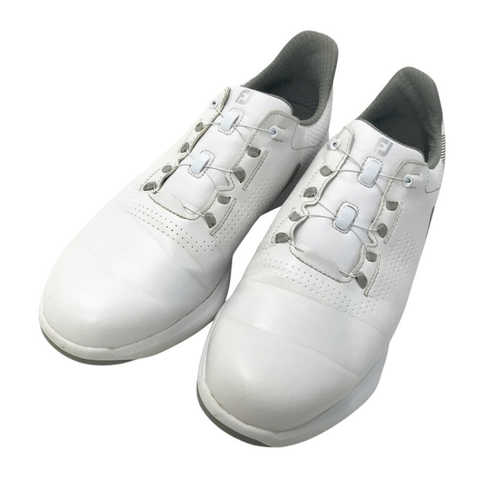 FOOT JOY フットジョイ 55446J ゴルフシューズ FJ FUEL BOA ホワイト系 25.5 【中古】ゴルフウェア メンズ
