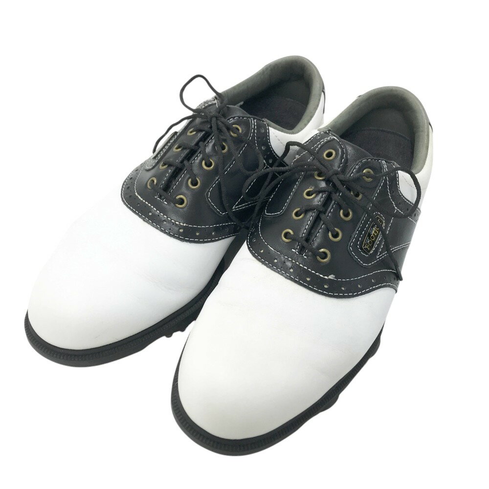 FOOT JOY フットジョイ 53427J DRYJOYS ゴルフシューズ ホワイト系 25 M 【中古】ゴルフウェア メンズ