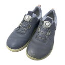 ecco エコー 108213 BIOM HYBRID スパイクレスシューズ ネイビー系 37 【中古】ゴルフウェア レディース