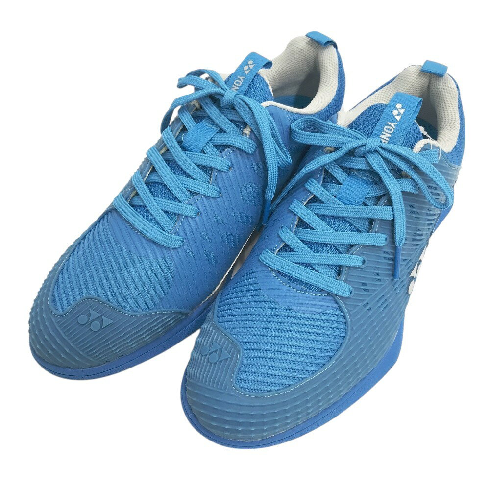 YONEX ヨネックス パワークッションソニケージ1/SHG-S01M スパイクレス ゴルフシューズ ブルー系 25.5 【中古】ゴルフウェア メンズ