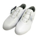 YONEX ヨネックス SHG-AR3L ゴルフシューズ パワークッションエアラス ホワイト系 22.5 【中古】ゴルフウェア レディース