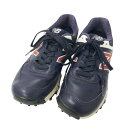 NEW BALANCE GOLF ニューバランス MGS574NR ゴルフシューズ スパイクレス ネイビー系 22.5 【中古】ゴルフウェア レディース