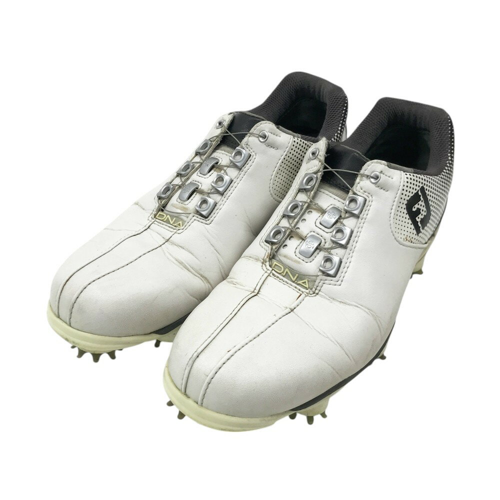 FOOT JOY フットジョイ 53332J DNA BOA ゴルフシューズ ホワイト系 24.5 【中古】ゴルフウェア メンズ