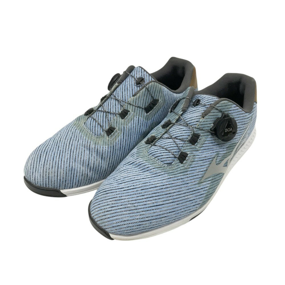 MIZUNO GOLF ミズノゴルフ 51GM212022 NEXLITE 008 BOA スパイクレスゴルフシューズ ブルー系 25.5 【中古】ゴルフウェア...