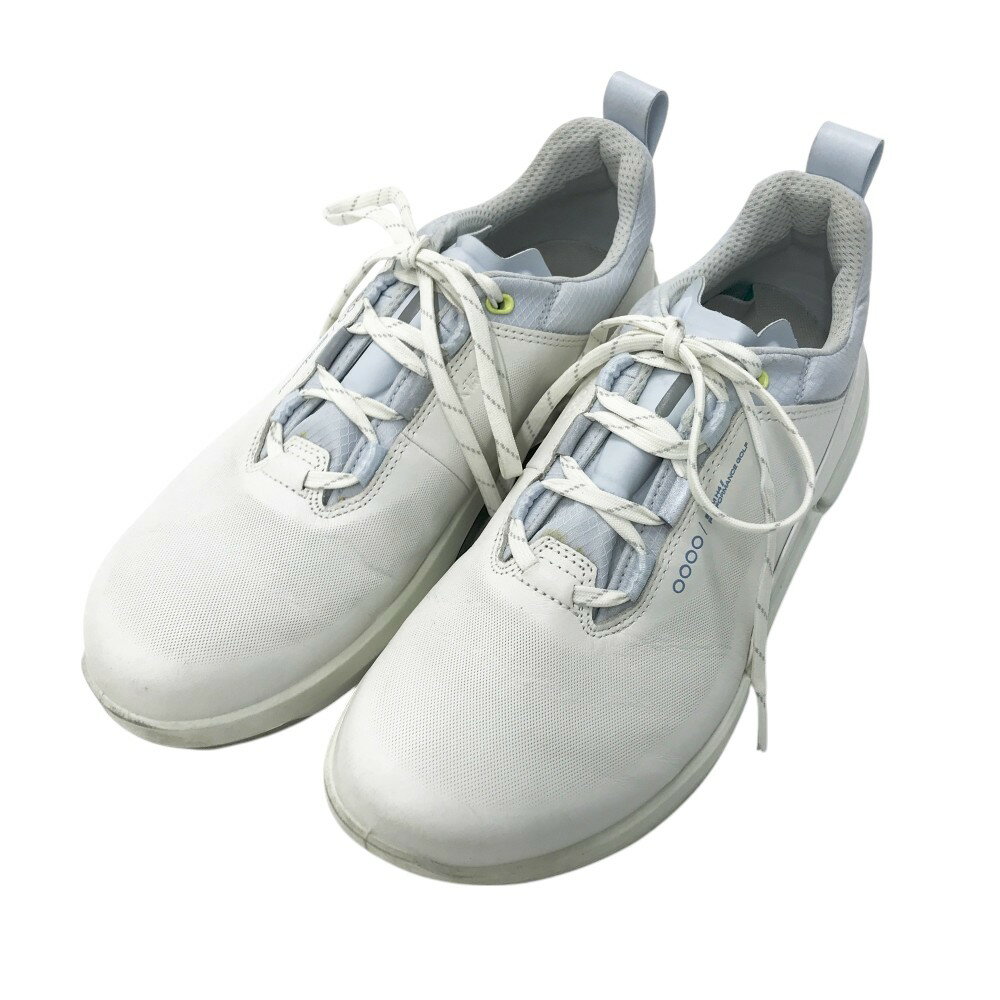 ecco エコー 108284 BIOM HYBRID 4 スパイクレスゴルフシューズ ホワイト系 40 EU 【中古】ゴルフウェア メンズ