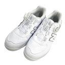 NEW BALANCE GOLF ニューバランス WGBS574C 2024年モデル スパイクレスシューズ BOA ホワイト系 25 【中古】ゴルフウェア レディース