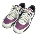NIKE GOLF ナイキゴルフ DQ4128-155 AIR MAX 90 G NRG スパイクレス ゴルフシューズ パープル系 24.5 【中古】ゴルフウェア レディース