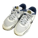 NIKE GOLF ナイキゴルフ FB5055-041 AIR MAX 90 G NRG スパイクレス ゴルフシューズ グレー系 24.5 【中古】ゴルフウェア レディース