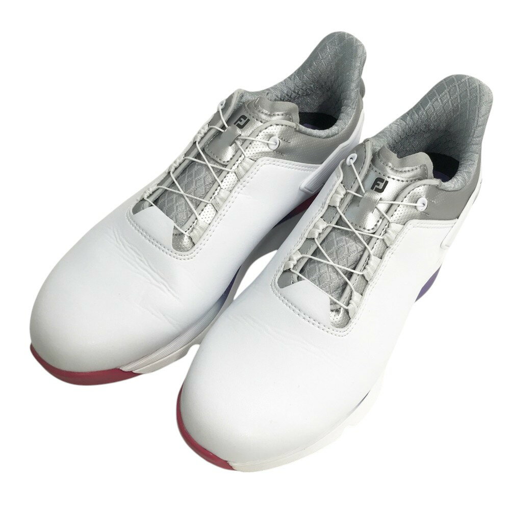 FOOT JOY フットジョイ 98216J PRO/SLX BOA スパイクレスシューズ ホワイト系 24.5 【中古】ゴルフウェア メンズ