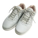 SKECHERS スケッチャーズ 123009 GO GOLF PIVOT スパイクレスゴルフシューズ グレー系 24 【中古】ゴルフウェア レディース