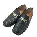 Salvatore Ferragamo サルヴァトーレ フェラガモ ローファー レザー シューズ ブラック系 8 1/2 2E 【中古】メンズ