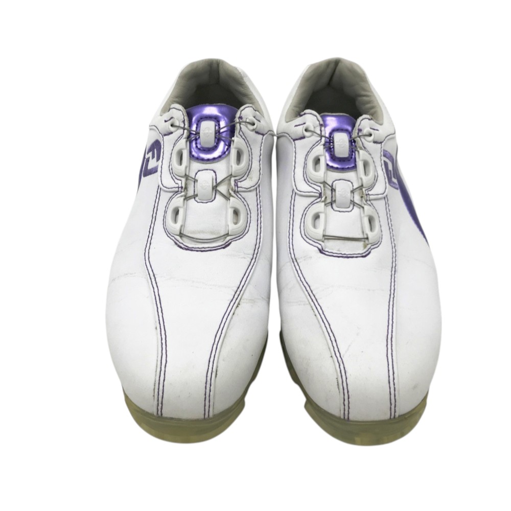 FOOT JOY フットジョイ 93825J ReelFit Boa スパイク ゴルフシューズ ホワイト系 22.5 【中古】ゴルフウェア レディース