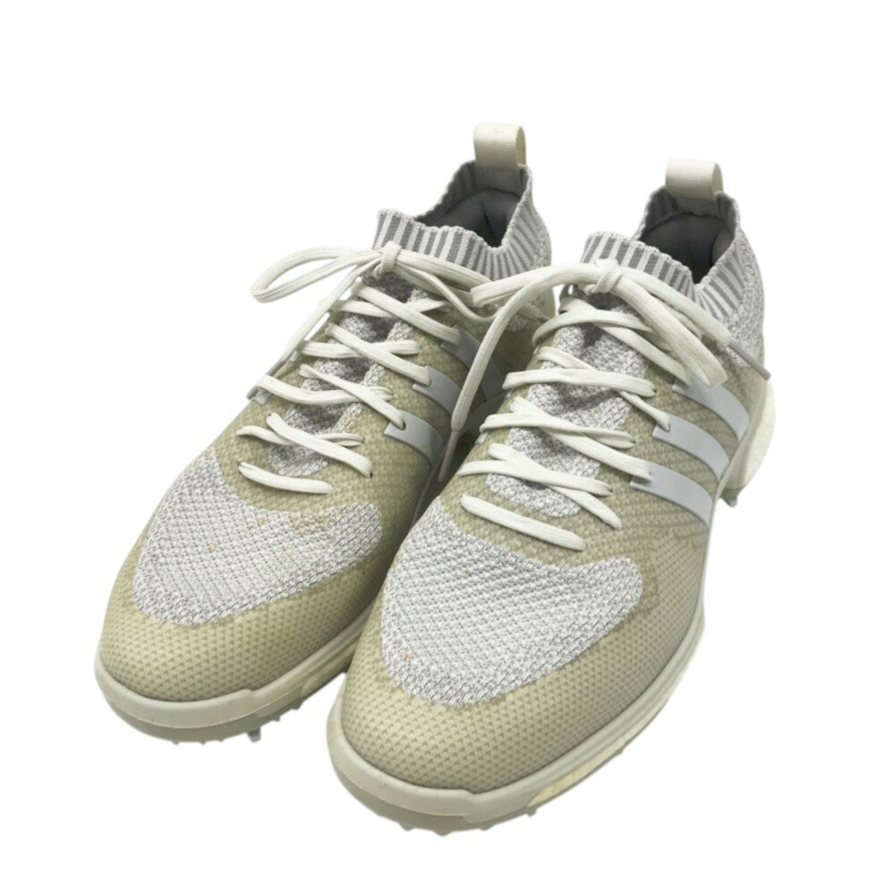 ADIDAS GOLF アディダスゴルフ F33628 TOUR360 KNIT ゴルフシューズ グレー系 28cm 【中古】ゴルフウェア メンズ