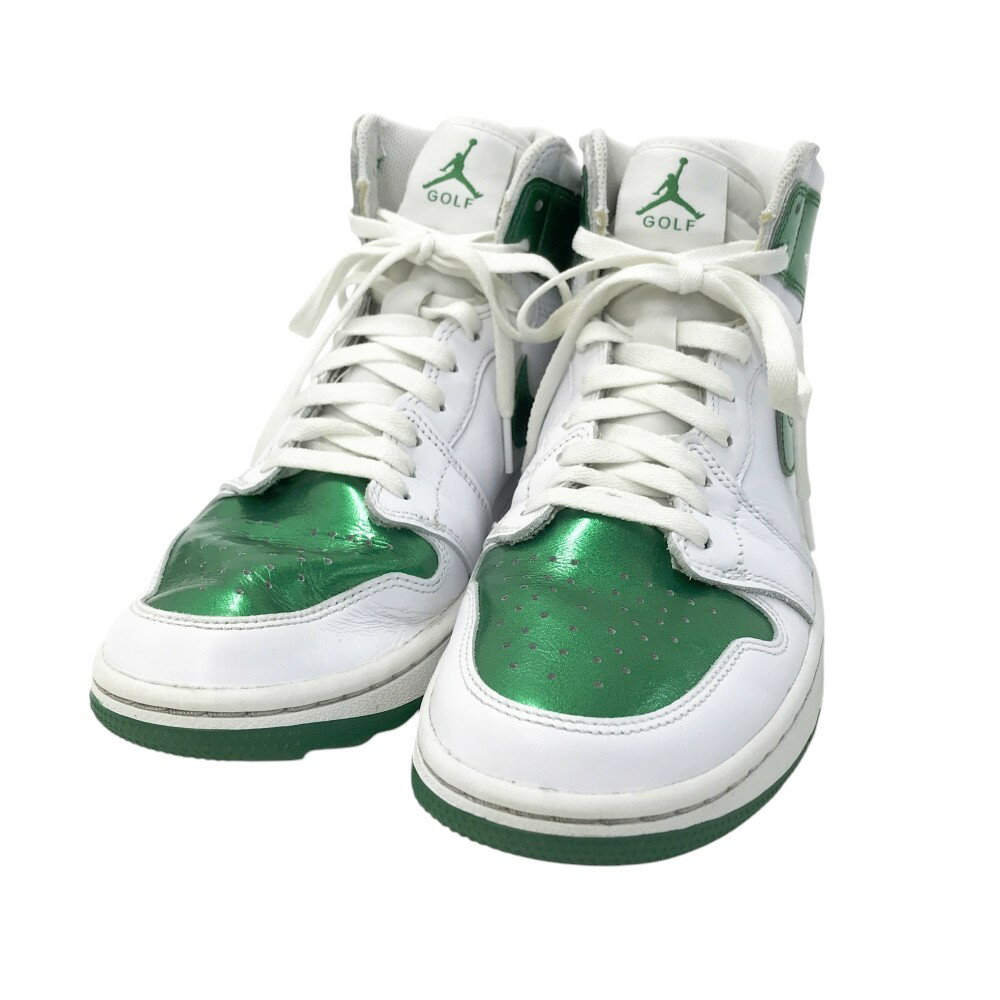 NIKE GOLF ナイキゴルフ DQ0660-130 AIR JORDAN 1 HIGH G スパイクレス ゴルフシューズ ホワイト系 26.5cm 【中古】...