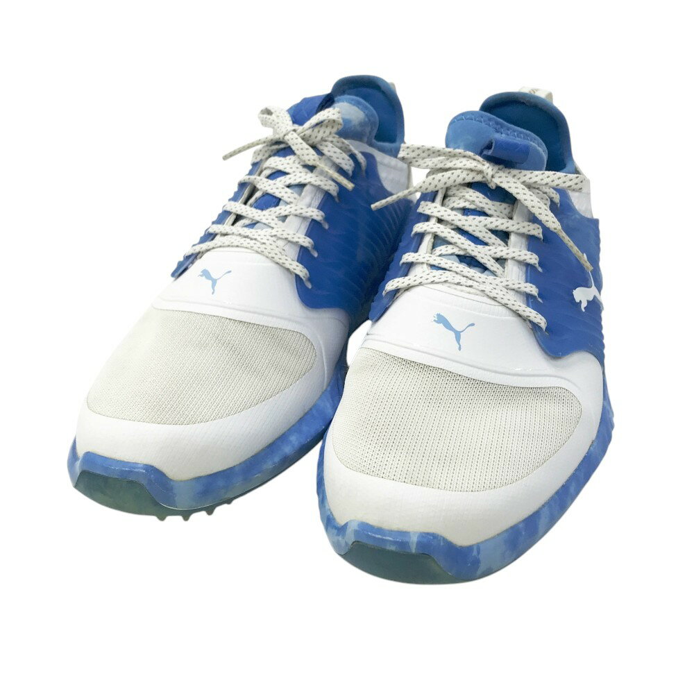 PUMA GOLF プーマゴルフ 193398 イグナイト パワーアダプト イグナイト LOVE HAIGHT ブルー系 25.0 【中古】ゴルフウェア メンズ