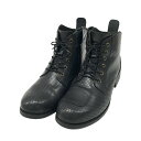 WILD WING ワイルドウィング WWM-0003 ライディングブーツ スワロー パンチングレザー ブラック系 28.0cm 【中古】バイクウェア メンズ