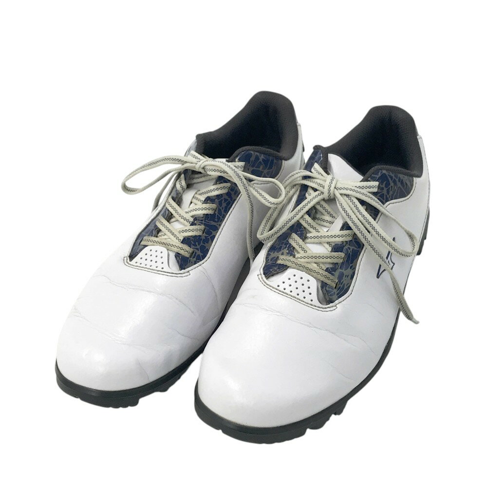 MIZUNO GOLF ミズノゴルフ 51G0216014 ゴルフシューズ ホワイト系 25 【中古】ゴルフウェア メンズ