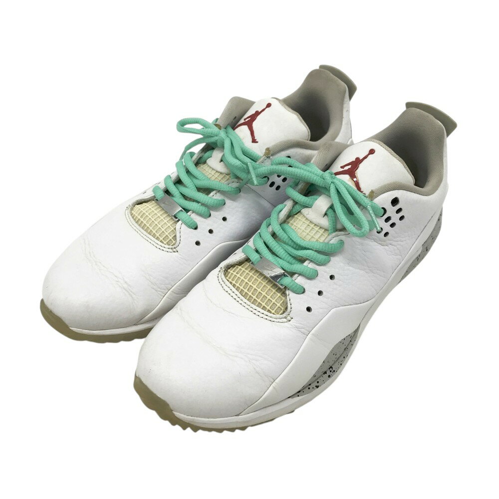 NIKE GOLF ナイキゴルフ CW7242-100 AIR JORDAN ADG 3 ゴルフシューズ ホワイト系 27.5 【中古】ゴルフウェア メンズ