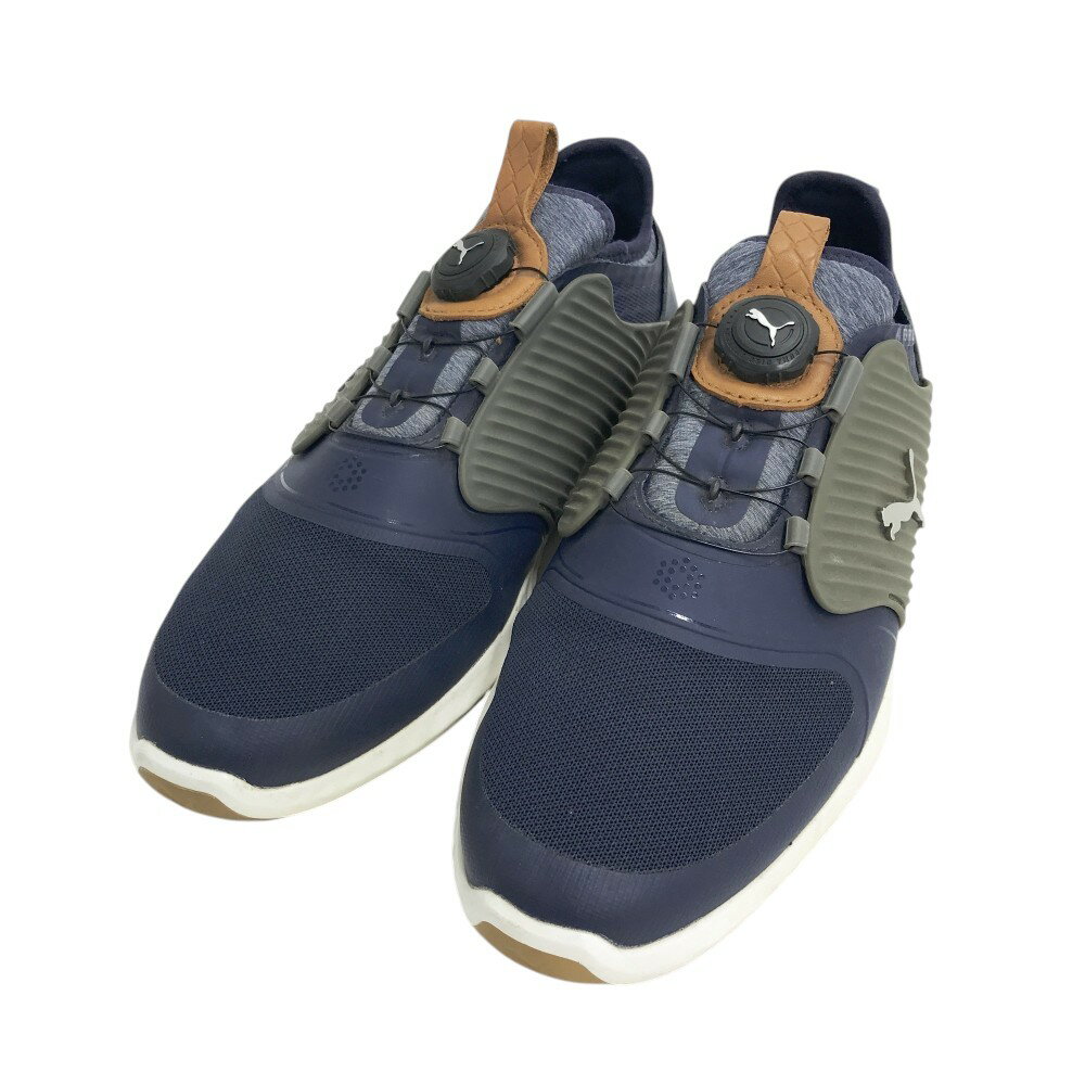 PUMA GOLF プーマゴルフ 192236-04 パワーアダプト ケージド ゴルフシューズ ネイビー系 26.5 【中古】ゴルフウェア メンズ