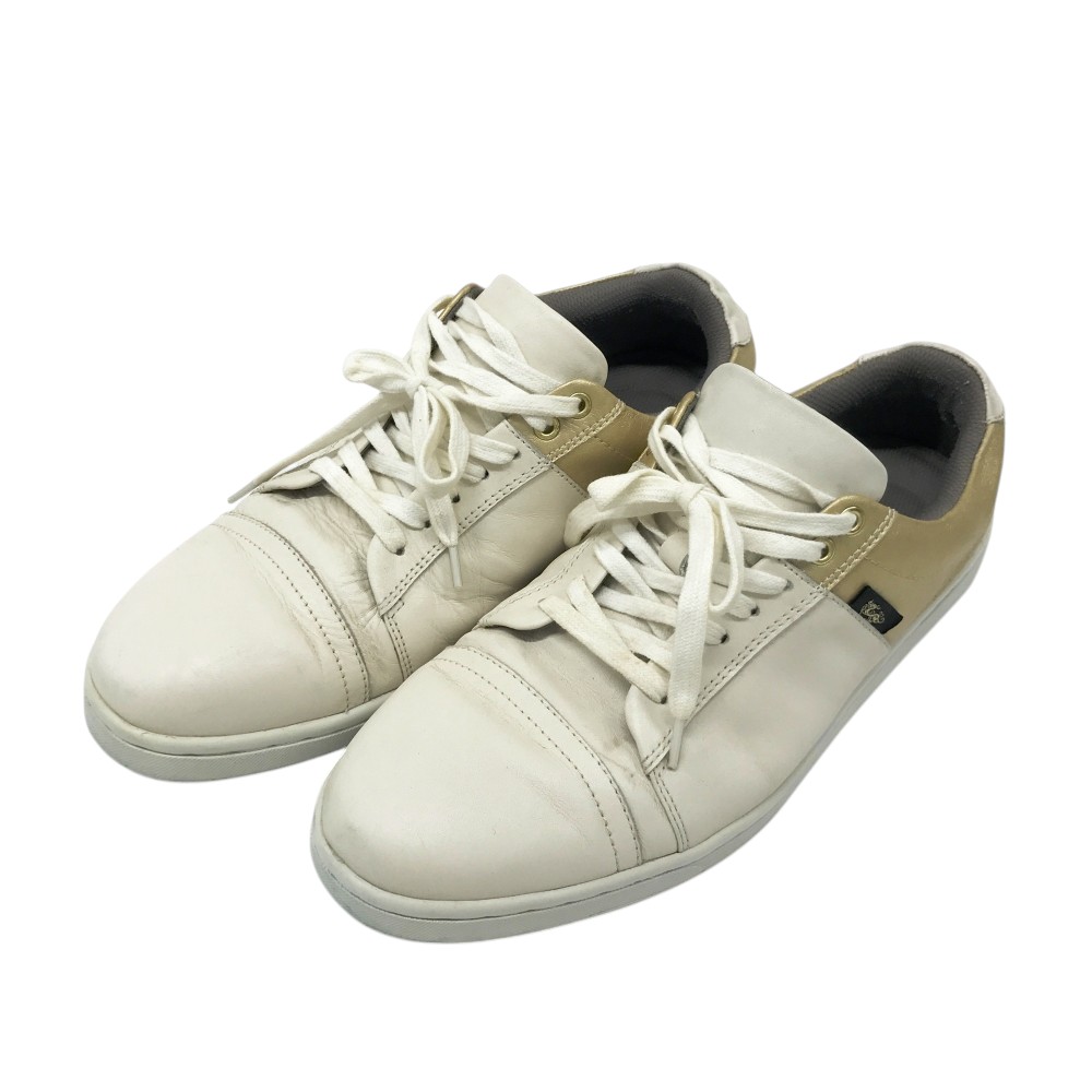 DANCE WITH DRAGON ダンスウィズドラゴン 452100 ゴルフシューズ ベージュ系 65 【中古】ゴルフウェア メンズ