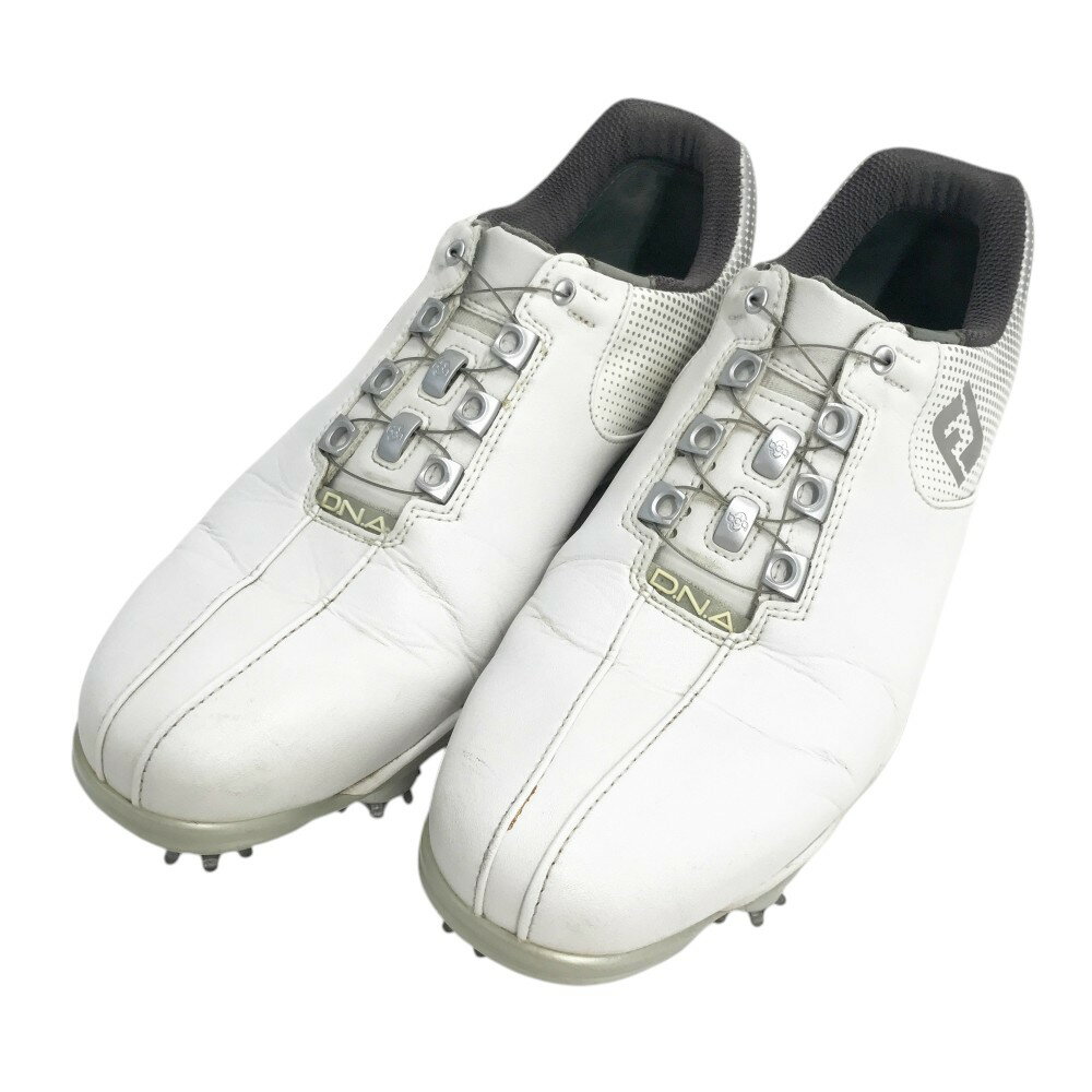 FOOT JOY フットジョイ 53330J DNA ソフトスパイク ゴルフシューズ BOA ホワイト系 25.5 【中古】ゴルフウェア メンズ