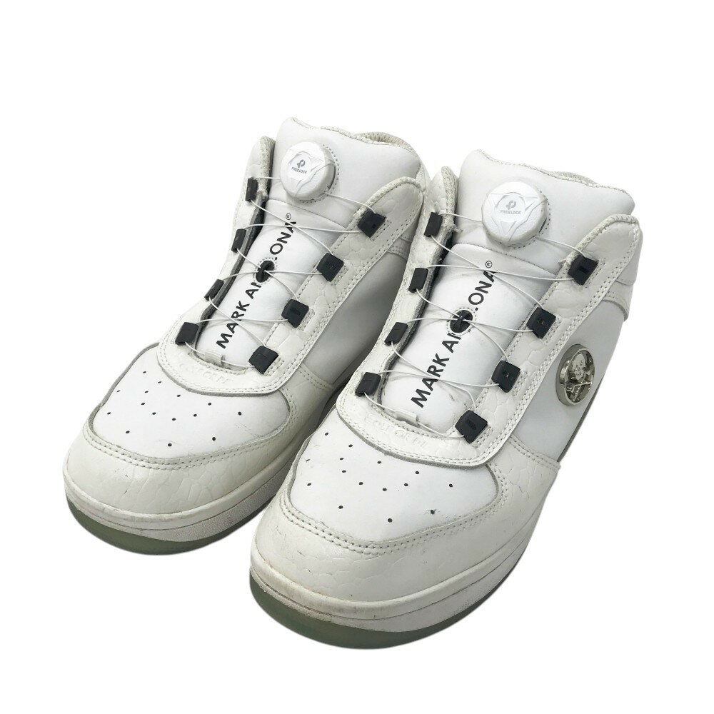 MARK&LONA マークアンドロナ ゴルフシューズ ハイカット カモソール ホワイト系 27 【中古】ゴルフウェア メンズ