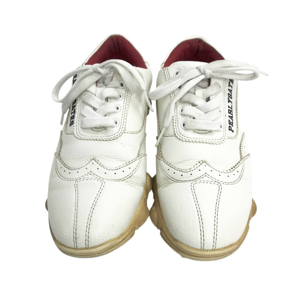 PEARLY GATES パーリーゲイツ 053-7992370 ローカット ゴルフシューズ ホワイト系 24cm 【中古】ゴルフウェア レディース