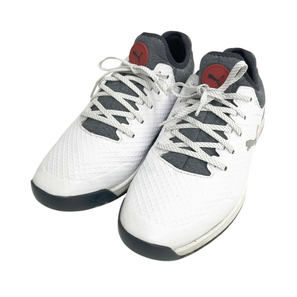 PUMA GOLF プーマゴルフ 195695-03 プロアダプト アルファキャット スパイクレスゴルフシューズ ホワイト系 27.5cm 【中古】ゴルフウェア...