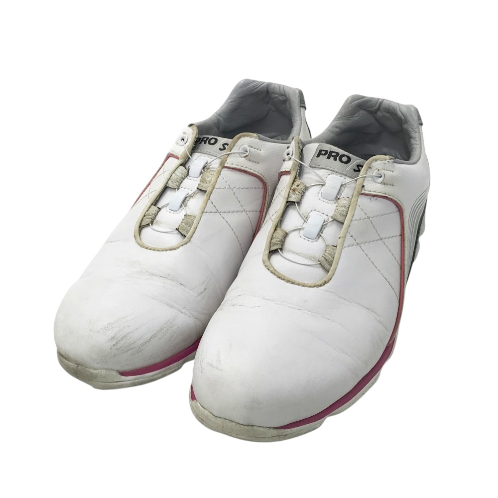 FOOT JOY フットジョイ 98109J PRO SL BOA ゴルフシューズ ホワイト系 23.5 【中古】ゴルフウェア レデ..