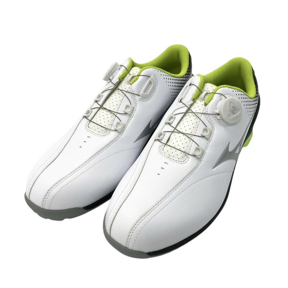 MIZUNO GOLF ミズノゴルフ NEXLITE/51GM172091 スパイクレスゴルフシューズ BOA ホワイト系 26.5 【中古】ゴルフウェア メン...