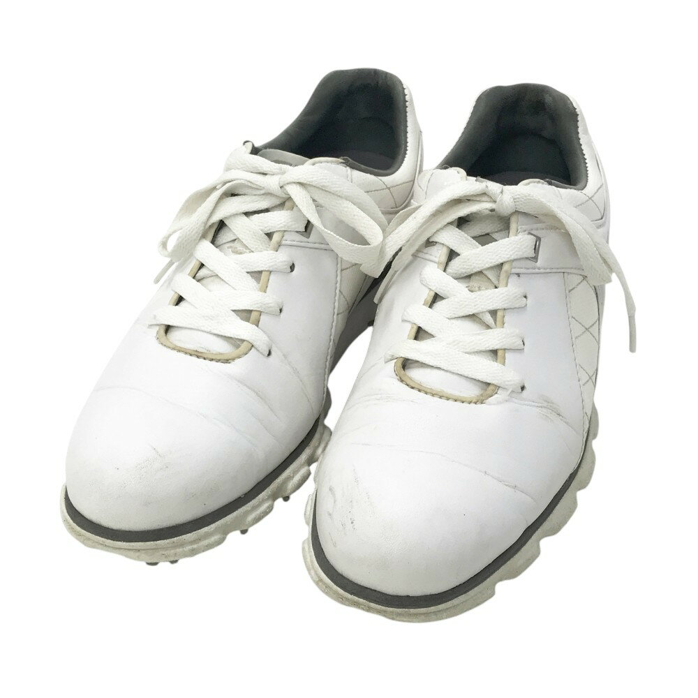 FOOT JOY フットジョイ 56844J スパイクレス ゴルフシューズ ホワイト系 25.5 【中古】ゴルフウェア メンズ