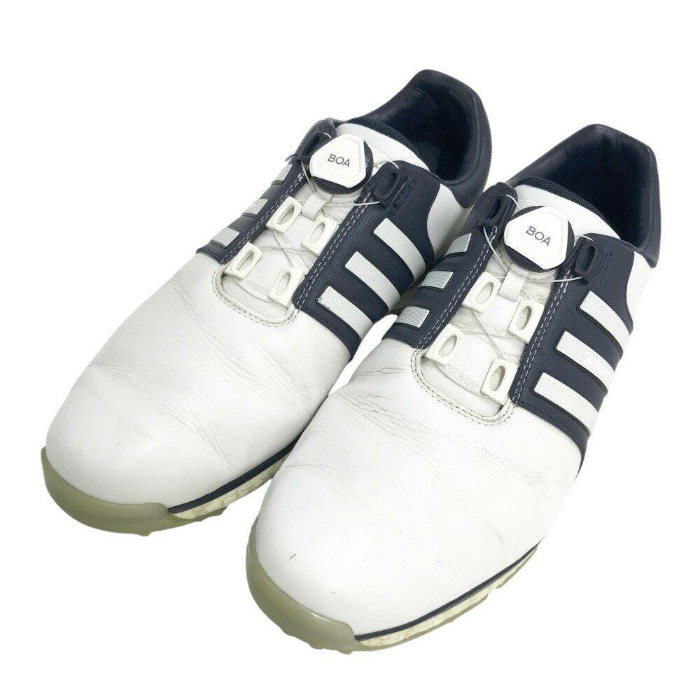 ADIDAS GOLF アディダスゴルフ ツアー360 XT-SL BOA/F34189 スパイクレスゴルフシューズ ホワイト系 26.5 【中古】ゴルフウェア...