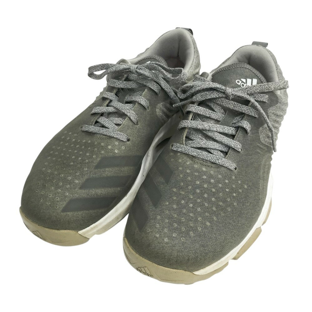 ADIDAS GOLF アディダスゴルフ B37174 アディパワーフォージド S スパイクレスシューズ グレー系 24.5 【中古】ゴルフウェア メンズ