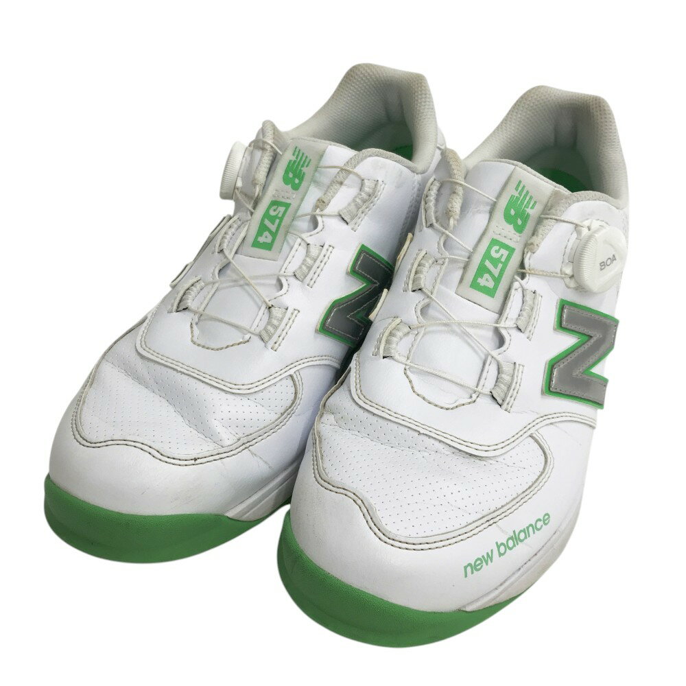 NEW BALANCE GOLF ニューバランス UGBS574W スパイクレス ゴルフシューズ グリーン系 27 【中古】ゴルフウェア メンズ