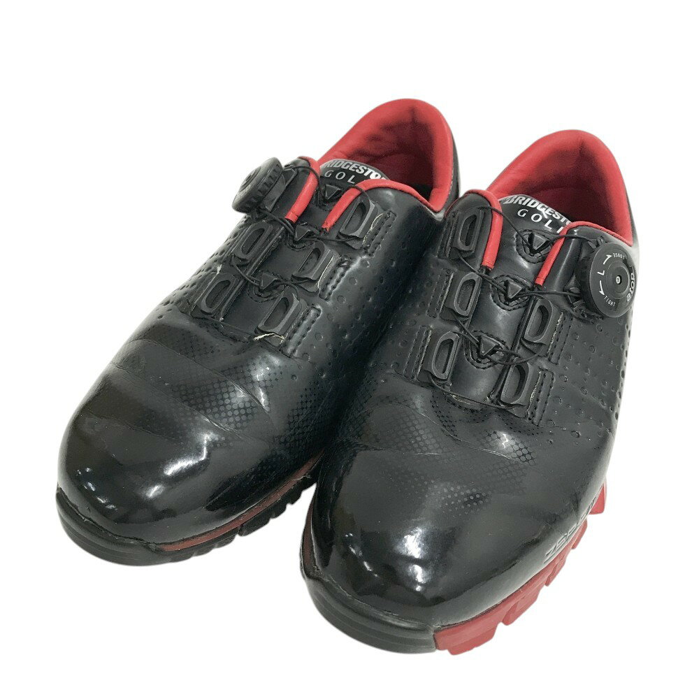 BRIDGESTONE GOLF ブリヂストンゴルフ SHG450 ゼロスパイクバイター ゴルフシューズ ブラック系 25 【中古】ゴルフウェア メンズ