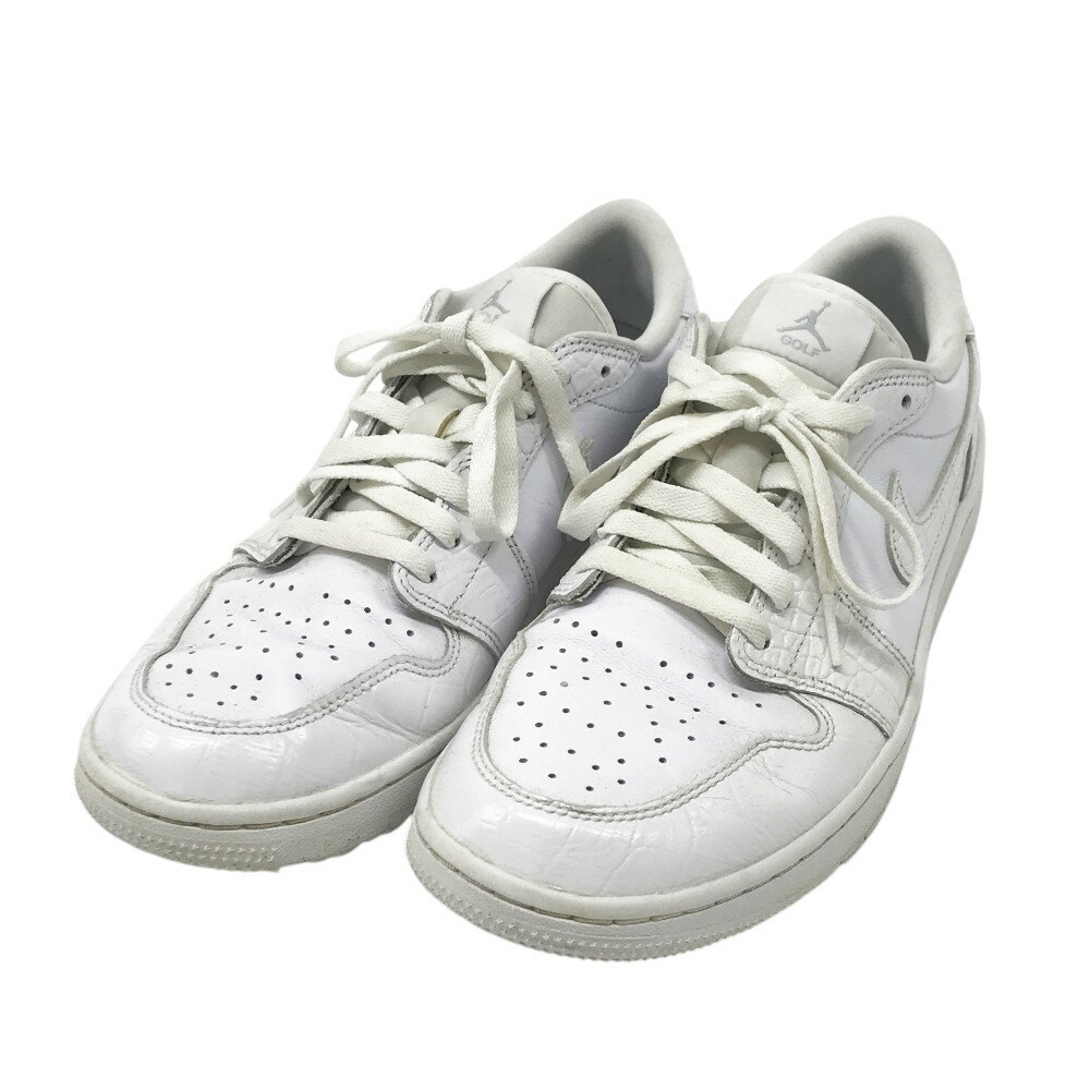 NIKE GOLF ナイキゴルフ DD9315-110 ゴルフシューズ AIR JORDAN 1 LOW ホワイト系 27 【中古】ゴルフウェア メンズ